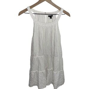Torrid Women’s White Eyelet Tank Top Plus Size 5X | Boho Summer Embroidered